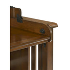 Artisan Desk Bed with USB Ports and AC Outlet, Black Walnut