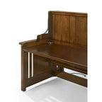 Artisan Desk Bed with USB Ports and AC Outlet, Black Walnut