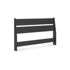 Black Panel Headboard with Dresser and Nightstand