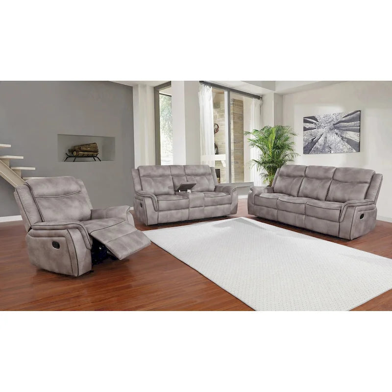 3-Piece Tufted Reclining Living Room Package
