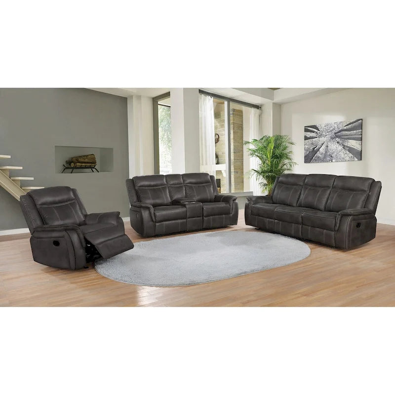 3-Piece Tufted Reclining Living Room Package