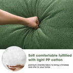 109-inch Green Modular L-shaped Minimalist Upholstered Sectional Sofa with Two Pieces - 109W x 68D x 28.5H