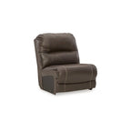 Brown 5-Piece Power Reclining Sectional - 123W x 123D x 43H