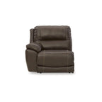 Brown 5-Piece Power Reclining Sectional - 123W x 123D x 43H