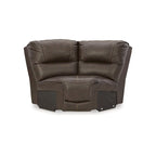 Brown 5-Piece Power Reclining Sectional - 123W x 123D x 43H