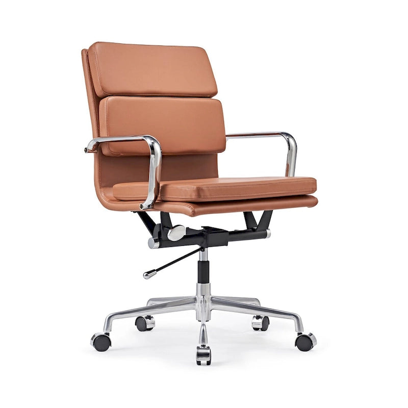 Office Chair PU Leather Adjustable ErgoChair with Thickened Cushion