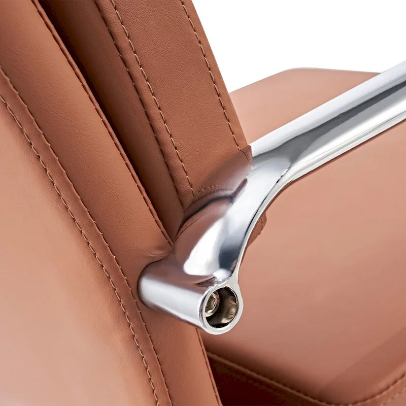 Office Chair PU Leather Adjustable ErgoChair with Thickened Cushion