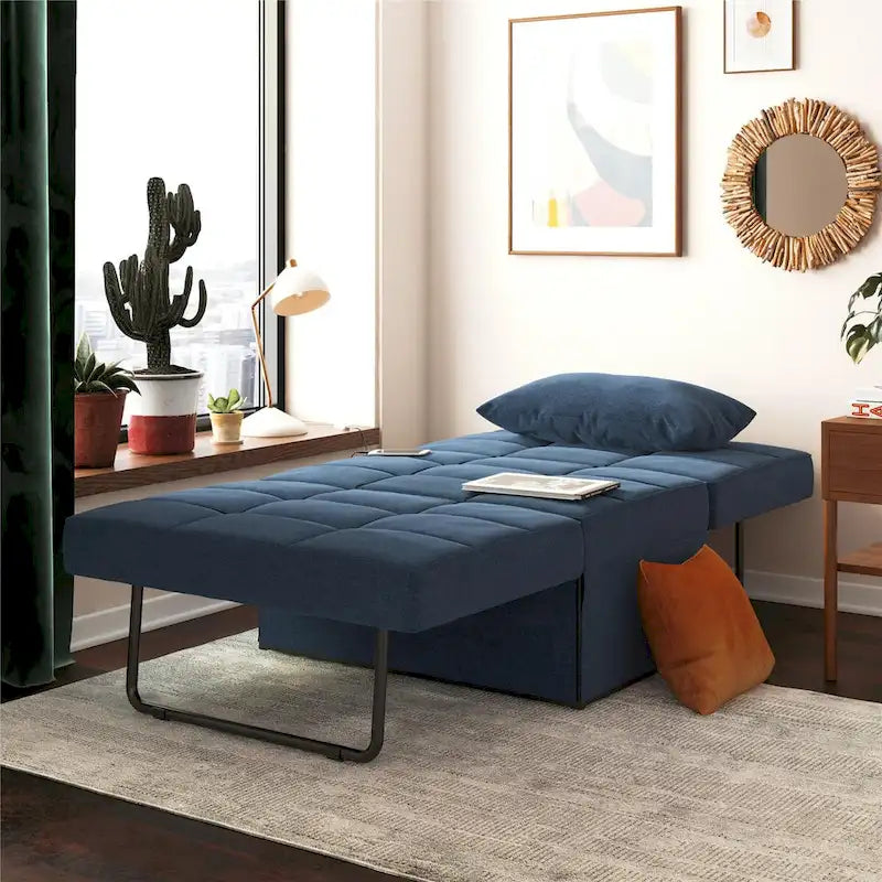 Convertible Lounger Ottoman Sofa Chair with 4-in-1 Design