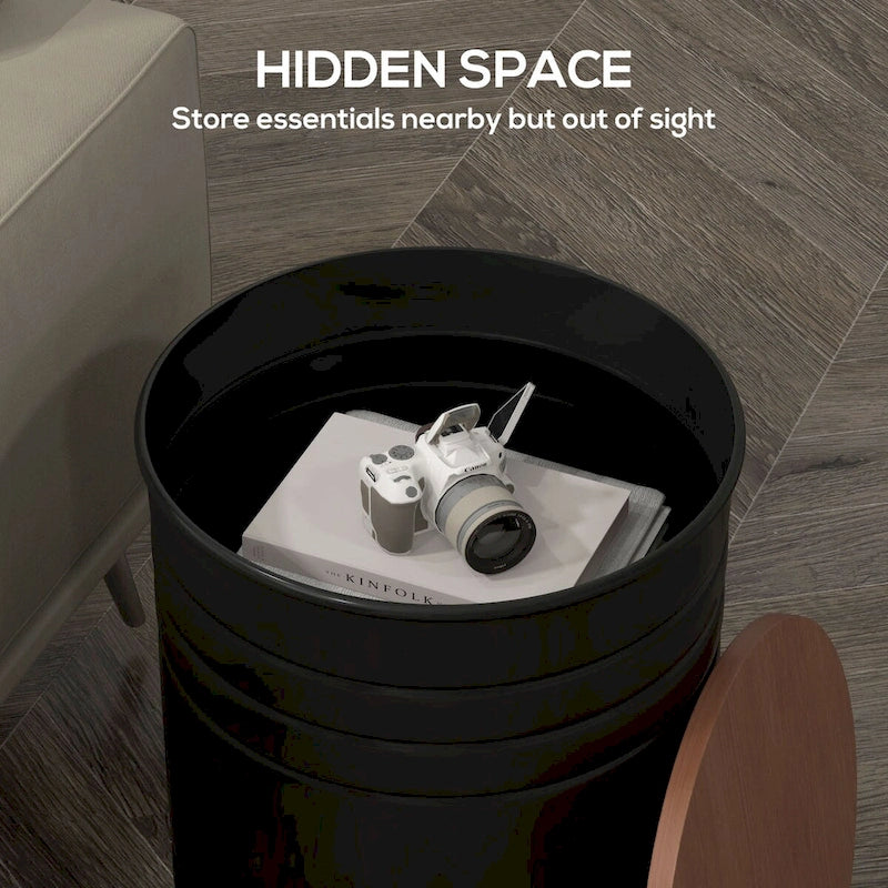 Nesting Storage Ottomans (2-Pack) with Lids, Hidden Space