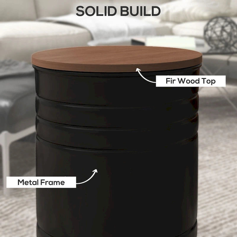Nesting Storage Ottomans (2-Pack) with Lids, Hidden Space