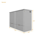 Full Size Murphy Bed Wall Bed with Drawer and Sockets & USB Ports