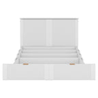 Full Size Murphy Bed Wall Bed with Drawer and Sockets & USB Ports