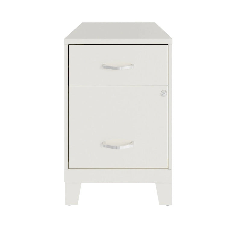 18D 2 Drawer Vertical File Cabinet with Accessory Drawer and Legs