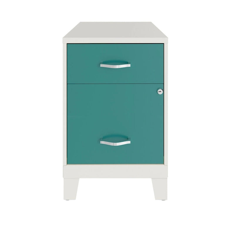 18D 2 Drawer Vertical File Cabinet with Accessory Drawer and Legs